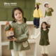 女童娃娃衫 小O宝Okids童装 女洋气2025新款 套装 女宝宝森系秋季