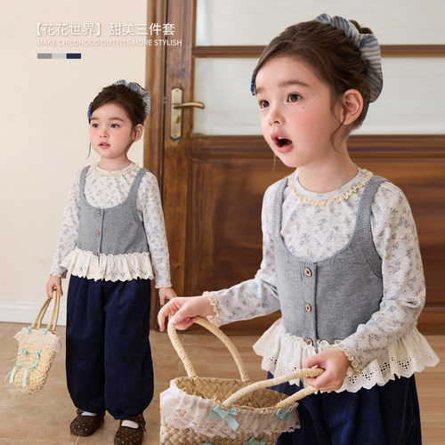 小O宝OKids童装女宝宝甜美套装