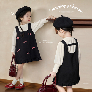 陈大猪小O宝Okids 婴儿公主裙 宝宝蝴蝶结连衣裙女千金风春秋季