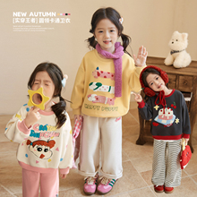 小O宝Okids童装女宝宝卡通卫衣女长袖2025秋装新款女童超好看上衣