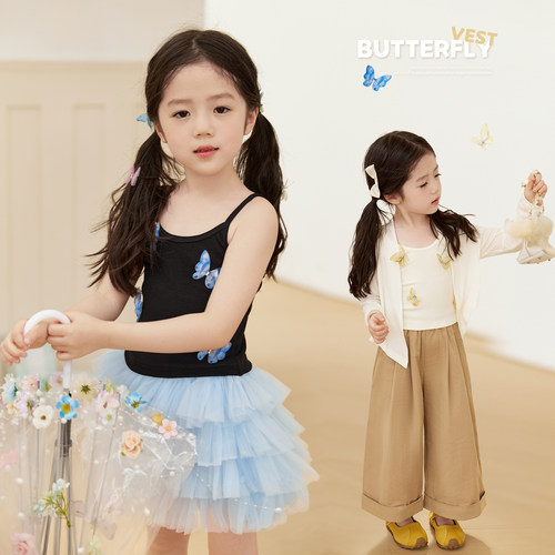 小O宝Okids童装女宝宝夏季吊带