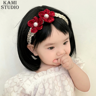 婴儿发带新年发饰宝宝满月发饰