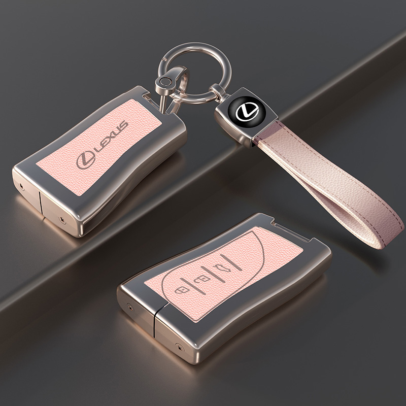 适用于雷克萨斯钥匙套带标金属壳