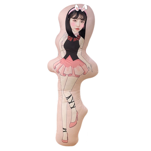 女朋友照片定制人形大长条抱枕diy印头像送男友夹腿睡觉用异形枕