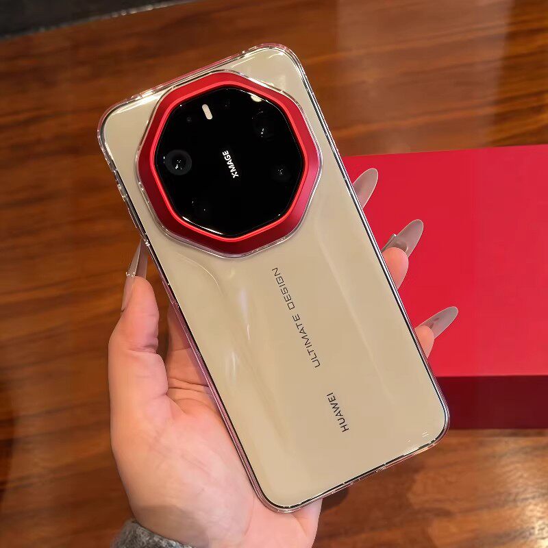 适用于华为mate80rs非凡大师手机壳不发黄透明简约新款超薄限定金属镜头框70rs全包防摔60rs创意个性时尚高端