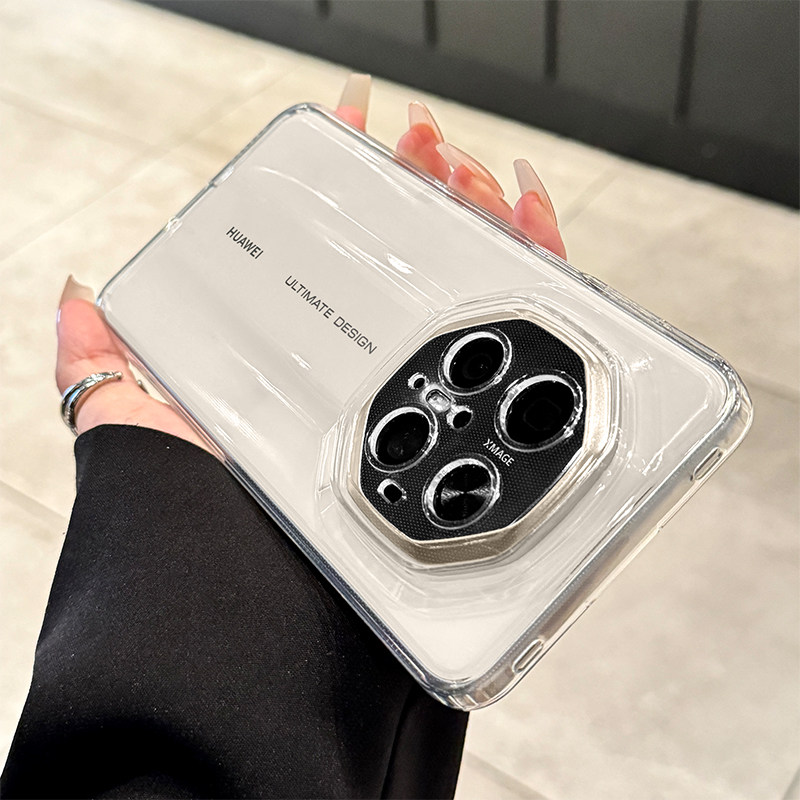适用华为mate70rs非凡大师手机壳新款简约透明超薄60保时捷保护套镜头全包防摔40rs硅胶软壳50晶透高档