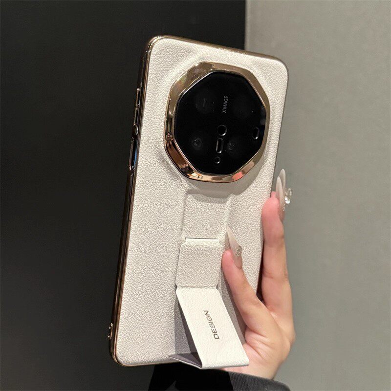 适用于华为mate70rs非凡大师手机壳高级感纳帕真皮腕带支架创意新款镜头全包60rs防摔保护套简约时尚高端外壳