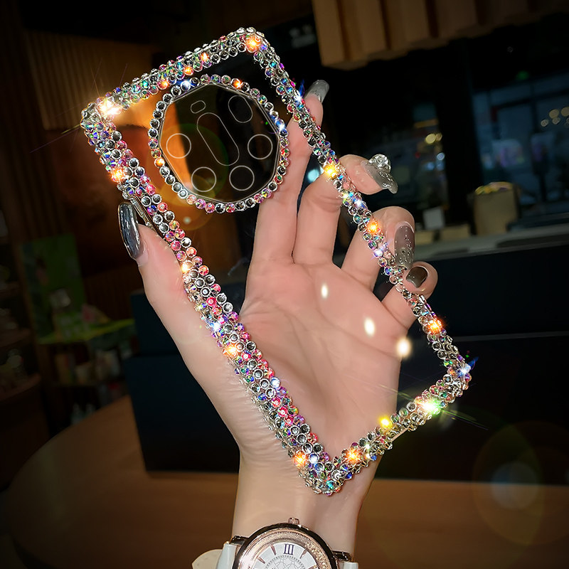 适用华为mate40rs保时捷手机壳女款奢华水钻50rs全包保护套透明软硅胶60非凡大师个性潮pro全包防摔网红新款