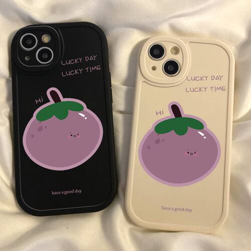 适用vivos17手机壳x90/x70/x80pro新款茄子iqooneo8/9/10pro软S10PRO小众s15/s12保护套vivoy52s/y70s/x50x60