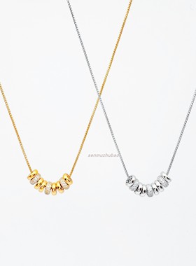 925纯银稻谷四叶草项链小众