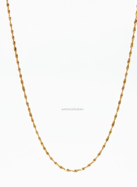 意大利水波纹素链精致