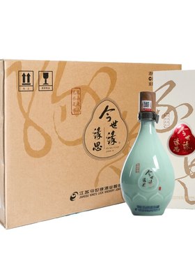今世缘 42度缘思500ml*6瓶整箱装幽雅醇厚型白酒礼品酒包邮
