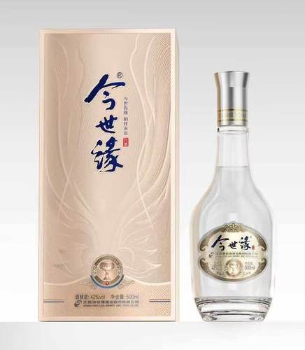 今世缘银杯42度500ML*6瓶白酒整箱口粮酒宴会送礼三个礼袋
