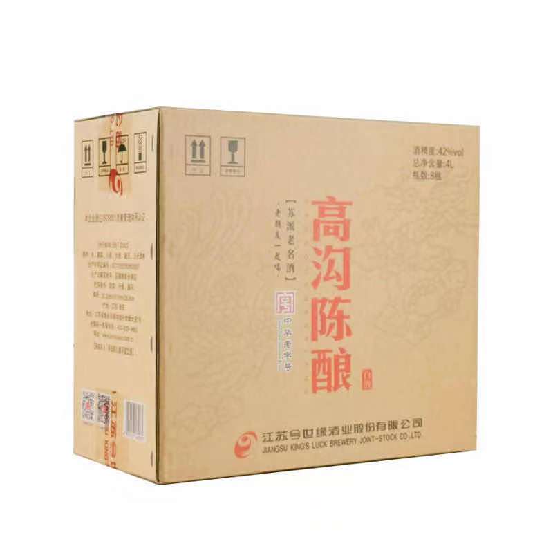 今世缘 高沟陈酿42度500ml一箱八瓶装国产白酒口粮酒包邮