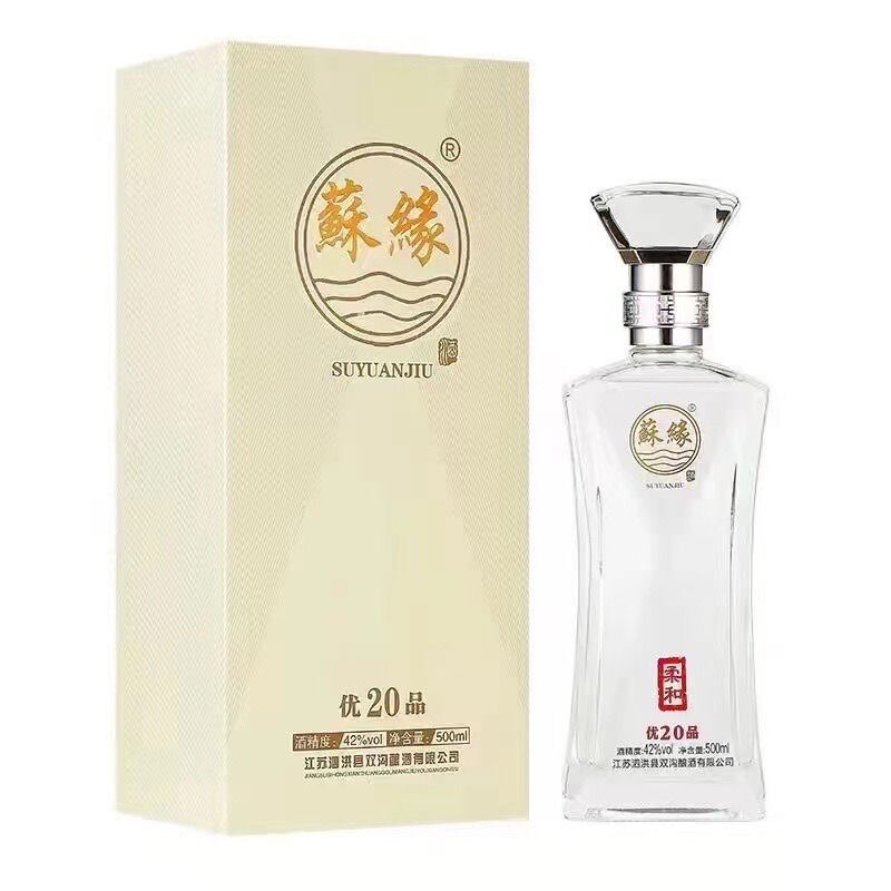 双沟苏缘优品20纯粮酿造42度/浓香型白酒500ml*6整箱