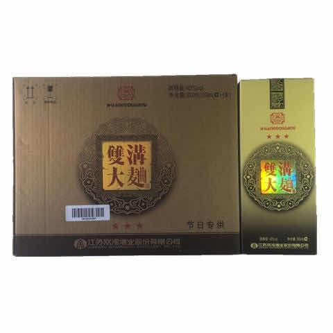 双沟大曲双沟三星40度500ml*6瓶整箱粮食酿造国产绵柔浓香白酒