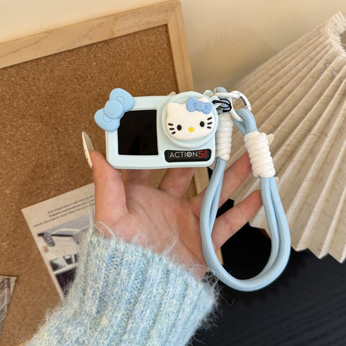 适用大疆相机可爱硅胶保护套手绳