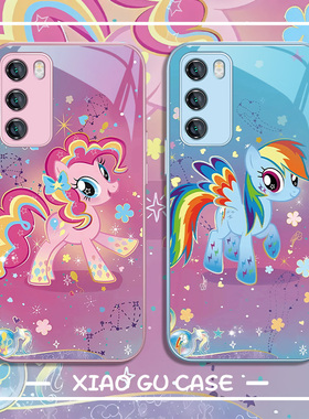 小马宝莉手机壳适用华为mate60pro碧琪nova12紫悦pura70荣耀200闺蜜magic6少女心x50闺蜜p40金属漆玻璃90新款