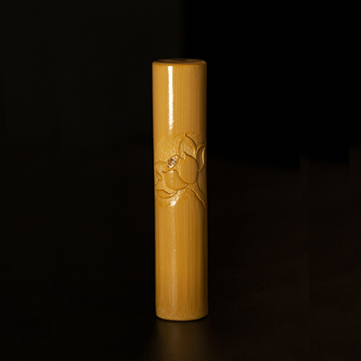 竹情名师精雕玉化高密度配饰文玩