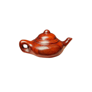 把把壶手把件木质小壶随身文玩吊坠紫檀小茶壶钥匙扣手机链麻将壶