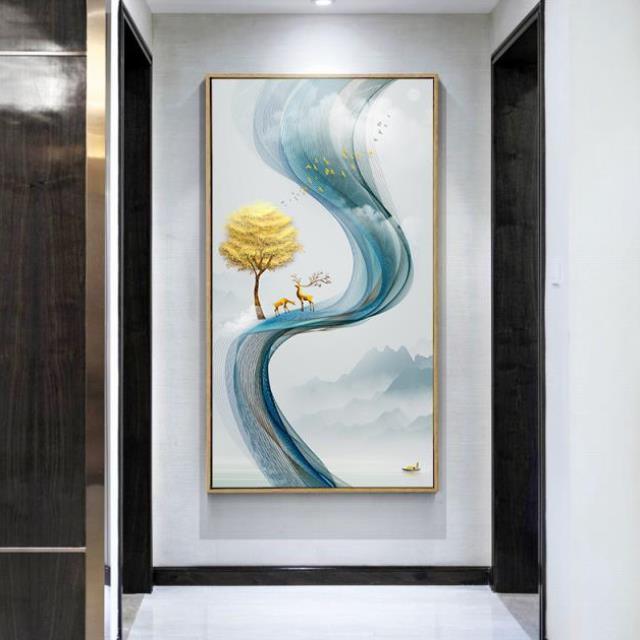 温馨装饰墙用背景咖啡厅用壁画玄关过道挂画书房用彩