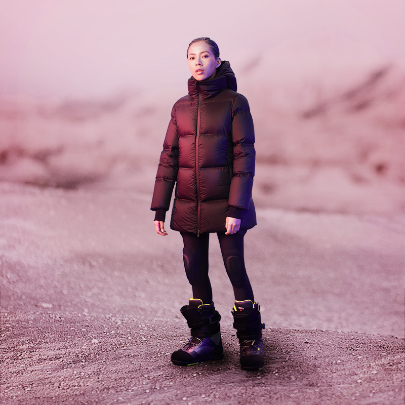 防风 保暖 极寒 轻 锁绒 黑色 中长 加厚