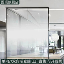 渐变膜玻璃贴膜定制单向双向圆点办公室隔断磨砂半透光不透明贴纸