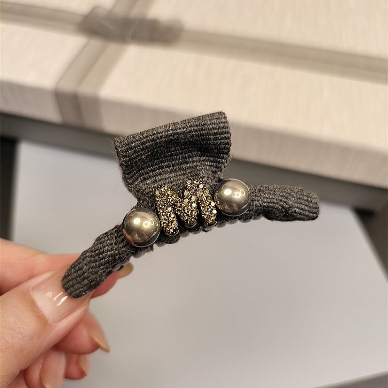 高级感镶钻字母发夹女珍珠抓夹小号半扎后脑勺发量少的头饰刘海夹,饰品/流行首饰/时尚饰品新,发饰,淘宝优惠券,粉丝福利购,淘宝优惠卷