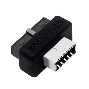 尚优琦电脑USB3.0主板19PIN公头转TYPE-E母座转接头机箱TYPE-C前置插线端口USB3.1/3.2插口19针A-KEY头转换器