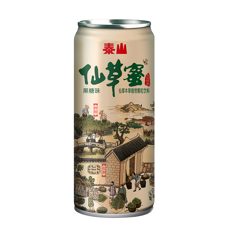 泰山黑糖仙草蜜6罐 仙草本草植物颗粒饮料 拆箱发货 易变形 咖啡/麦片/冲饮 凉茶 原图主图