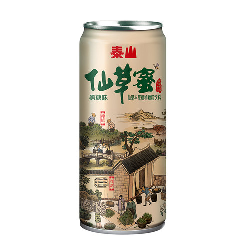 泰山黑糖仙草蜜6植物颗粒饮料