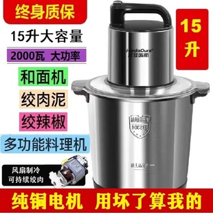 德國品牌2000瓦大功率絞肉機家用商用多功能料理和面辣椒蒜姜肉泥