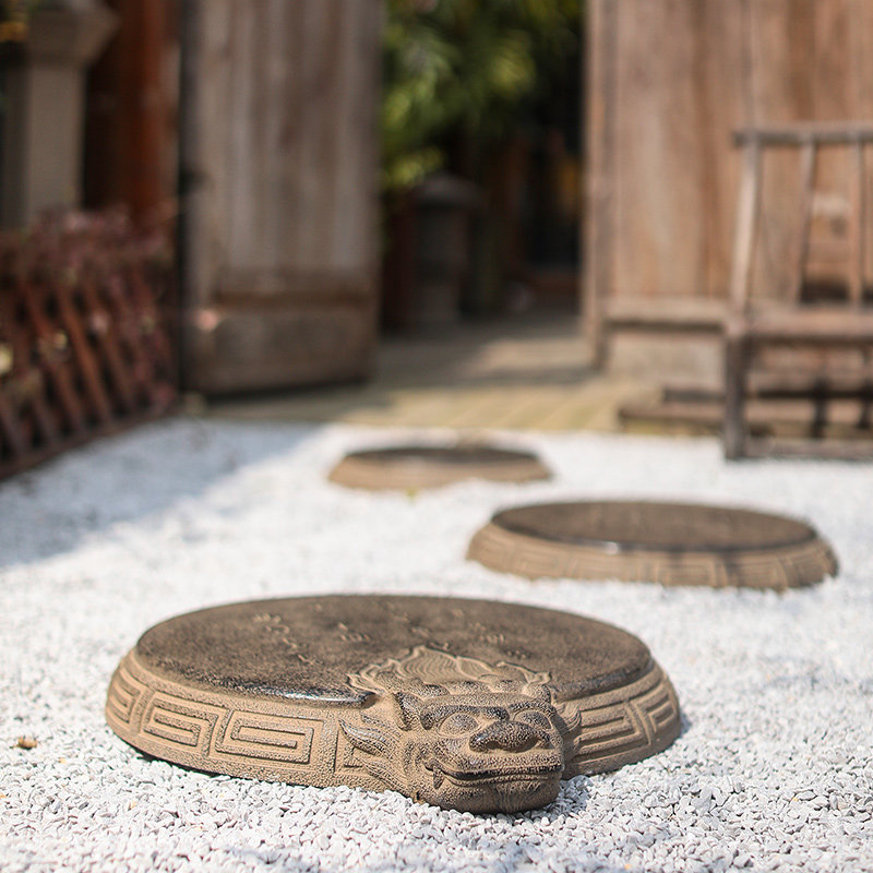 汉韵堂庭院花园布置脚踏石户外院子防滑圆形草坪造景汀步石垫脚石,家居饰品,户外/庭院摆件,淘宝优惠券,粉丝福利购,淘宝优惠卷