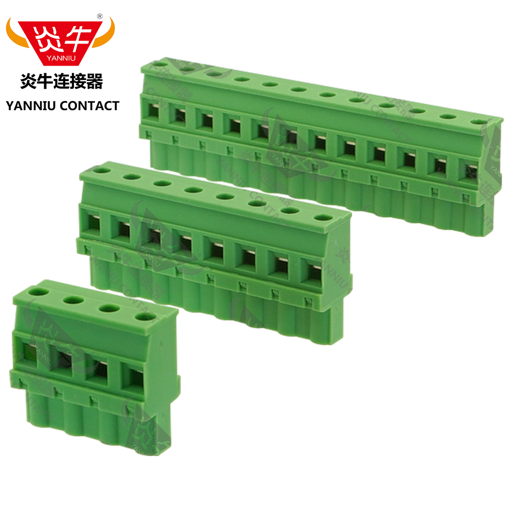 7.62mm凤凰插拔式pcb接线端子台