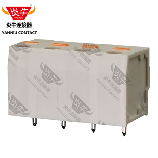 302炎牛PCB接线端子7.62mm弹簧式 739 按钮凤凰端子 KF239 YN239