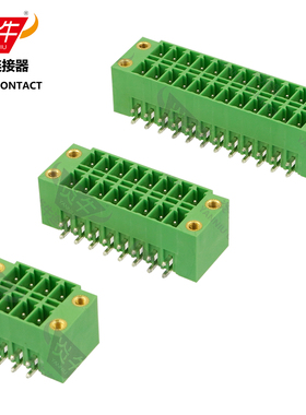 3.81mm炎牛接线端子双排针座15EDGRHBM/KF2EDGKRM/MCDN1.5-GF1