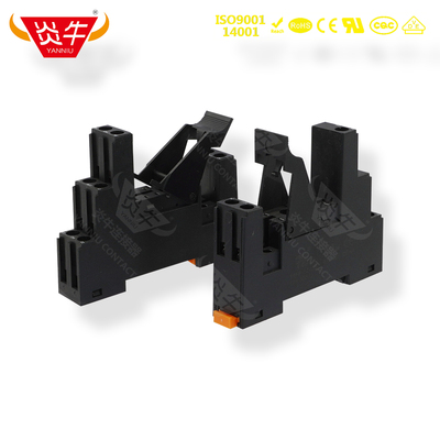 炎牛继电器插座底座导轨