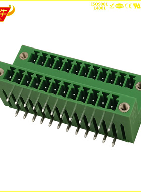 3.81mm凤凰双层插拔式PCB接线端子15EDGRTM/KF2EDGRTM/MCD1.5-GF