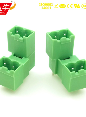 5.08mm双层插拔式PCB接线端子排KF2EDGVTC/MDSTBVA2.5-G铜接线柱