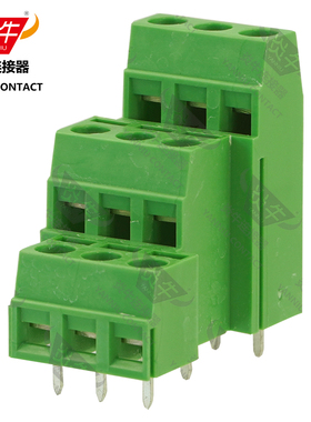 YN127A3/DG/KF/MK3DSN1.5炎牛PCB接线端子5.0mm三排螺钉凤凰端子