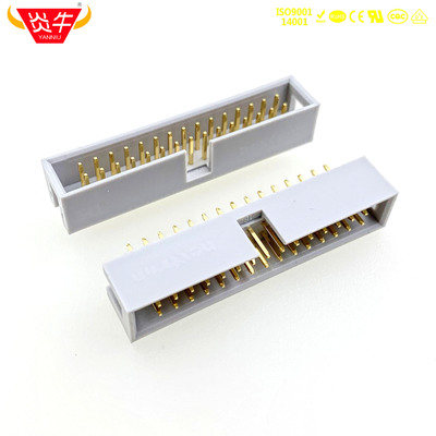 2.54mm正凌精工Nextron镀金30P简易牛角座DC3直针231-011-830-106