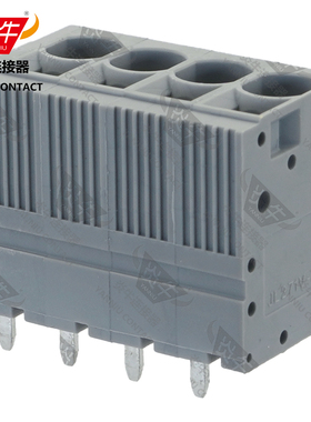 灰色YN271V/DG/KF205V/SPT5-V炎牛PCB接线端子7.5mm弹簧凤凰端子