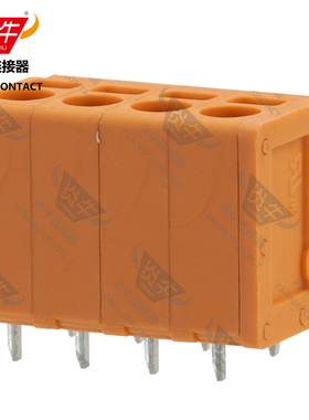 橙色YN271V/DG/KF205V/SPT1.5炎牛PCB接线端子3.5mm弹簧凤凰端子