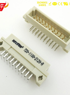 Nextron正凌精工20P欧式插座220弯针板对板连接器720-1100-2120-R