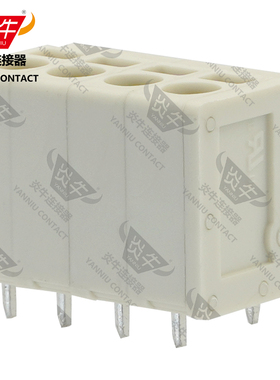 白色YN271V/DG/KF205V/SPT2.5炎牛PCB接线端子5.0mm弹簧凤凰端子