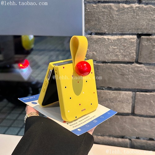 彩虹波点适用华为PuraX手机壳小米mixflip2壳膜一体多巴胺pocket2荣耀magicv小圆球三星zflip6/7时尚findn3女