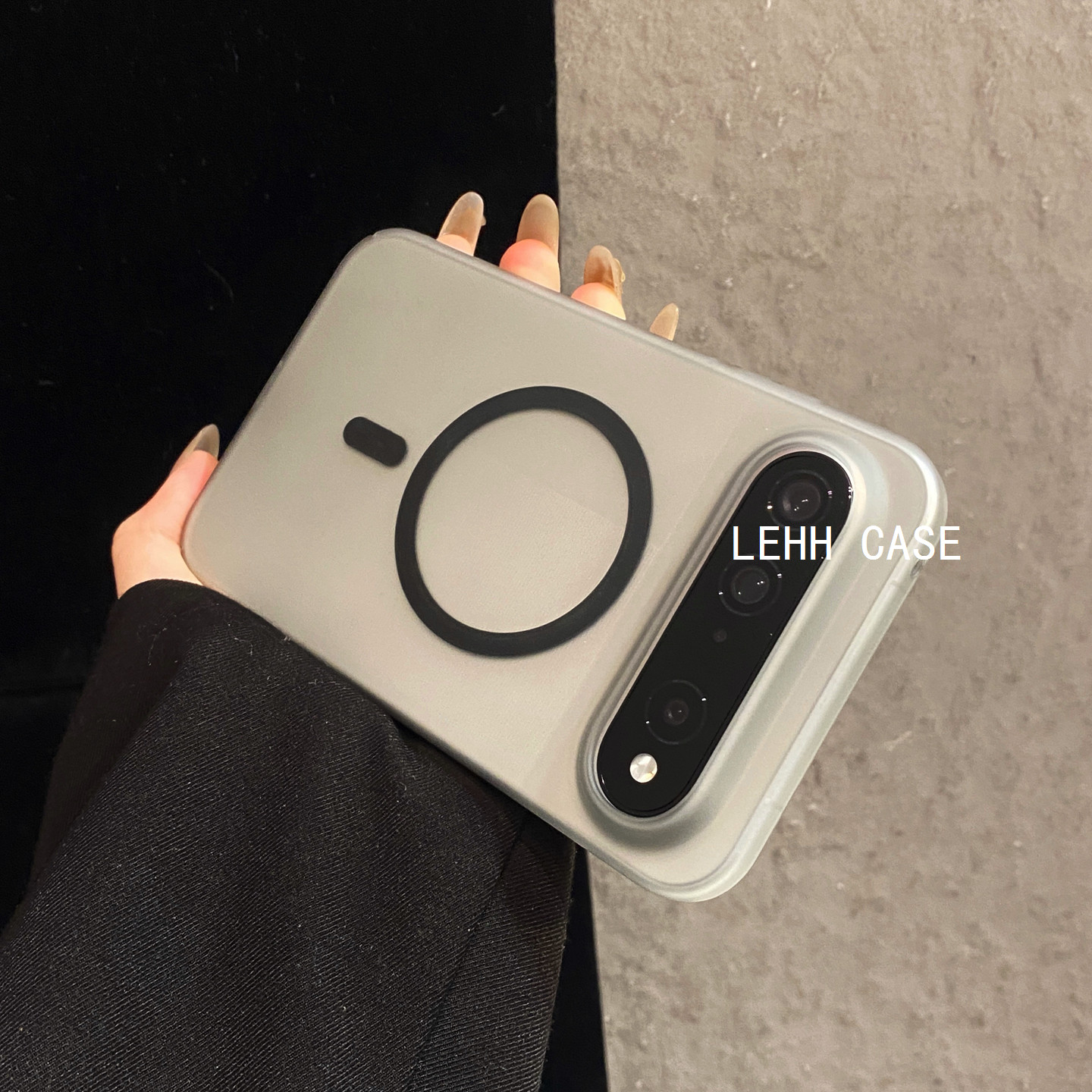 适用华为PuraXView手机壳新款透明磨砂磁吸壳PuraXView阔直板保护套男女款