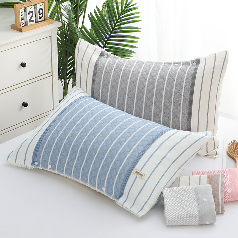 枕巾纯棉防滑落成人情侣家用枕套一对装可固定全棉吸汗透气枕头巾,床上用品,枕巾,淘宝优惠券,粉丝福利购,淘宝优惠卷