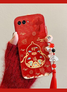 2026葫芦流苏适用三星zflip7fe手机壳zflip6中国风zfold5新年zfold4折叠屏马年3红色2好运w25w24国潮w22w21女