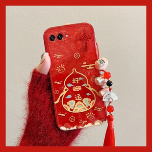 2026葫芦流苏适用三星zflip7fe手机壳zflip6中国风zfold5新年zfold4折叠屏马年3红色2好运w25w24国潮w22w21女